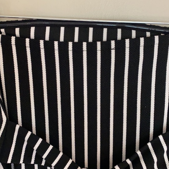Express Striped Tie Front Tube Top - XS - Picture 6 of 7